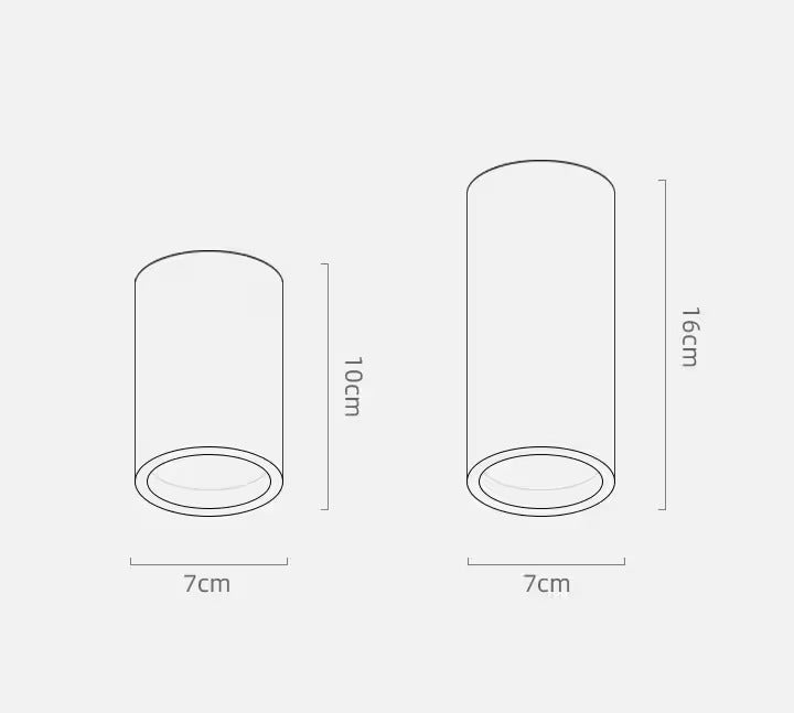 Cylindrical Ceiling Light