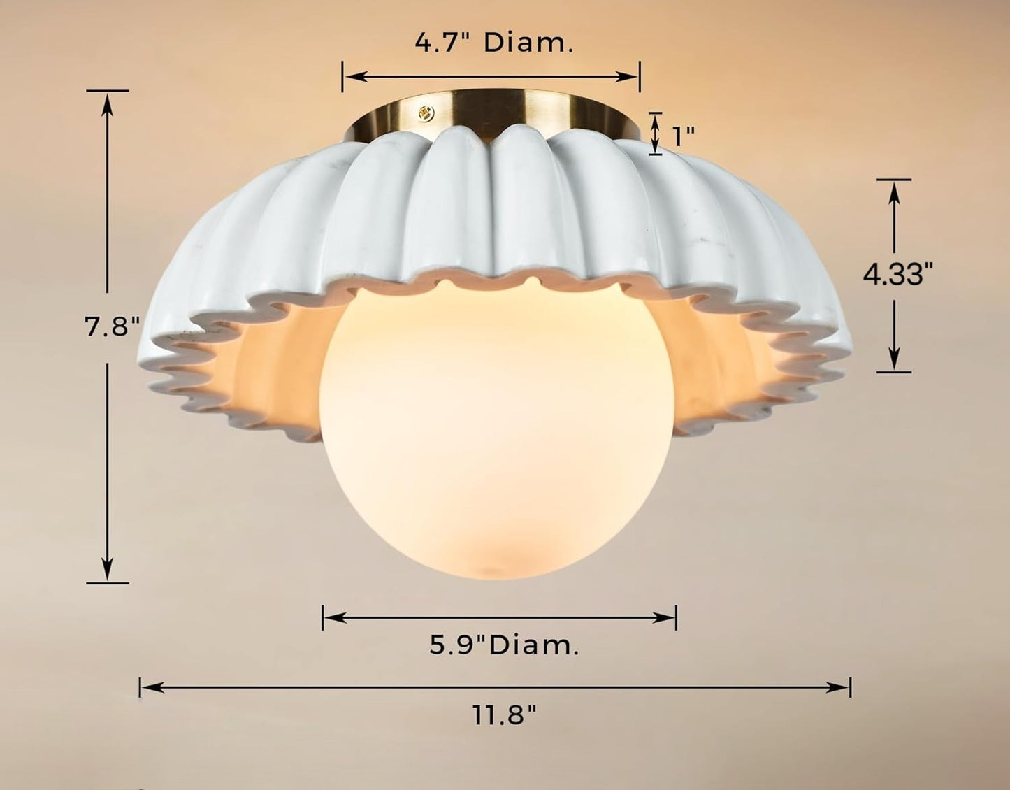 Shell Ceiling Light