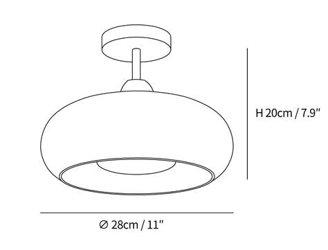 SnowPearl Ceiling Light
