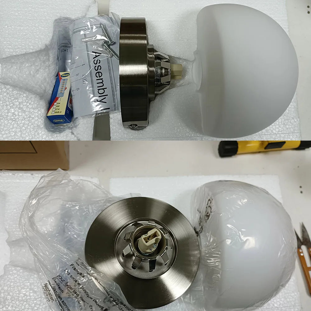 Circular Glass Wall Sconce