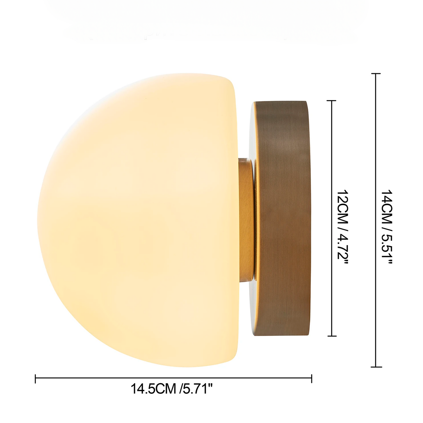 Circular Glass Wall Sconce