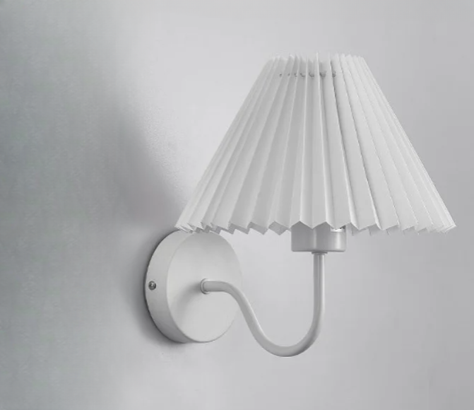 White Ruffles Wall Sconce