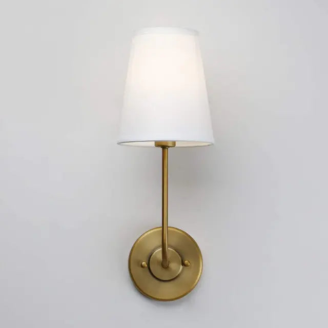 Linen Shade Classic Wall Sconce