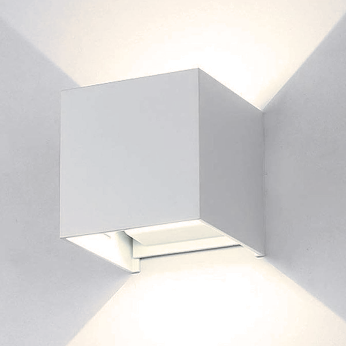 Box Shape Outdoor Sensor Sconce