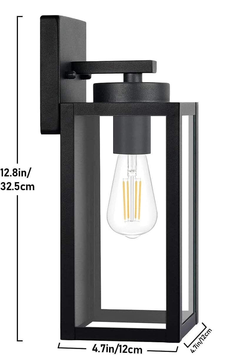 NoirGlow Outdoor Sconce
