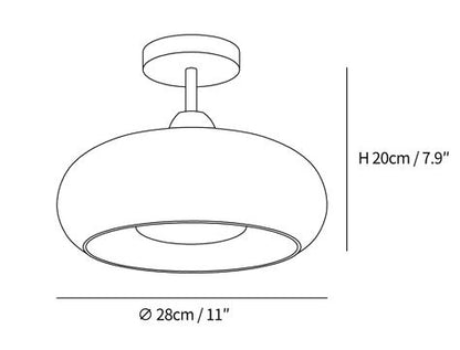 SnowPearl Ceiling Light