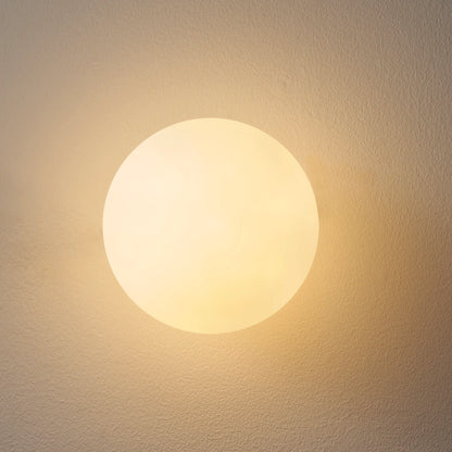 Circular Glass Wall Sconce