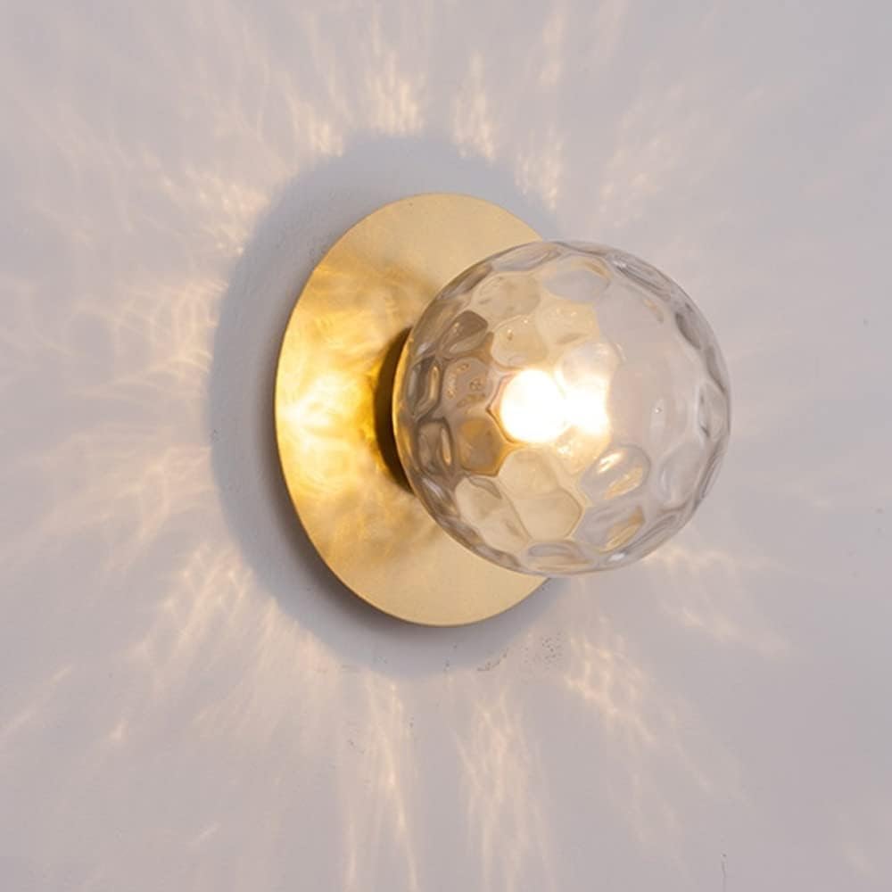 Hammered Glass Wall Sconce