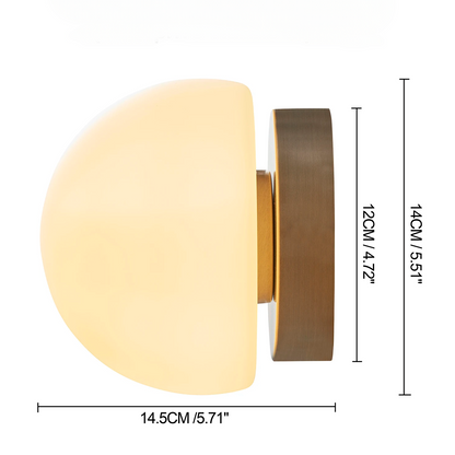 Circular Glass Wall Sconce
