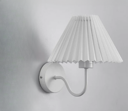 White Ruffles Wall Sconce