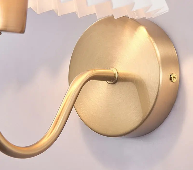 White Ruffles Wall Sconce