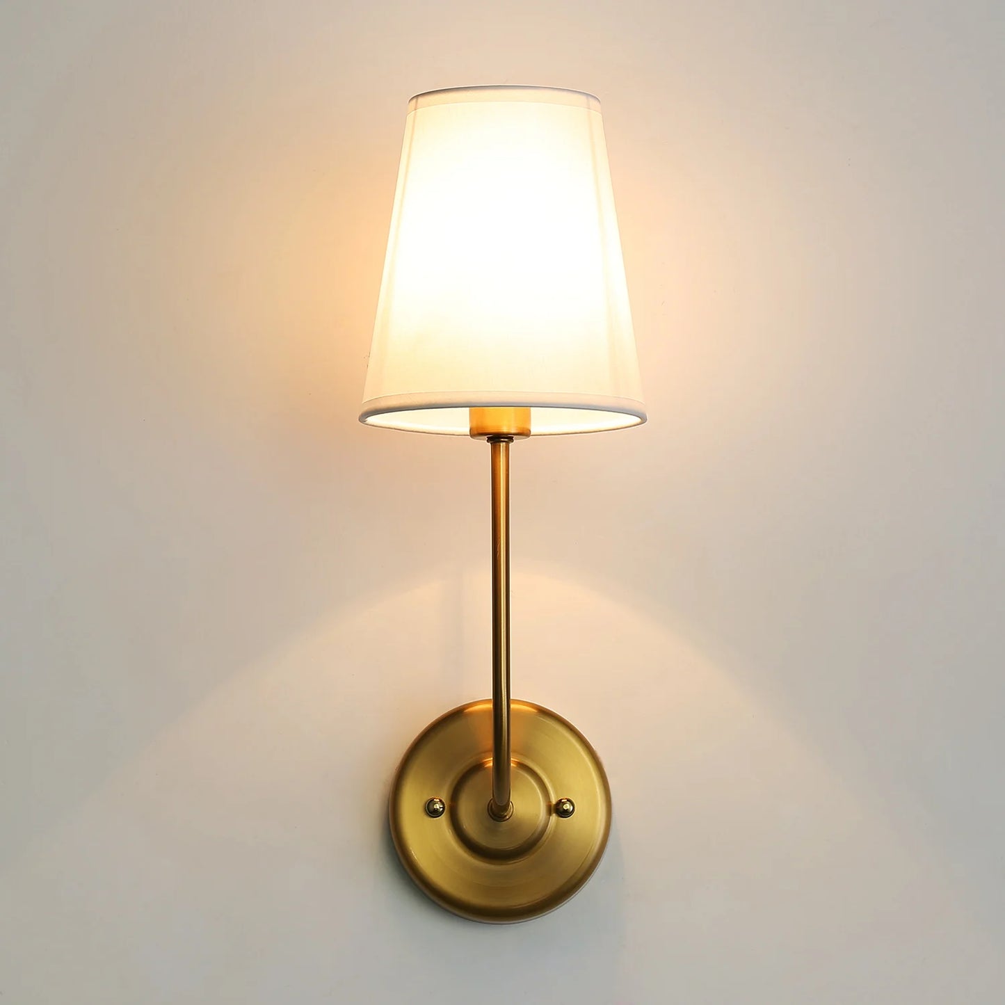 Linen Shade Classic Wall Sconce